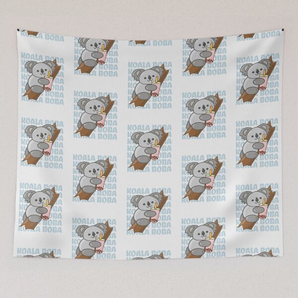 Item preview, Lazy Koala Drinking Strawberry Boba Bubble Tea designed and sold by merchloh128.
