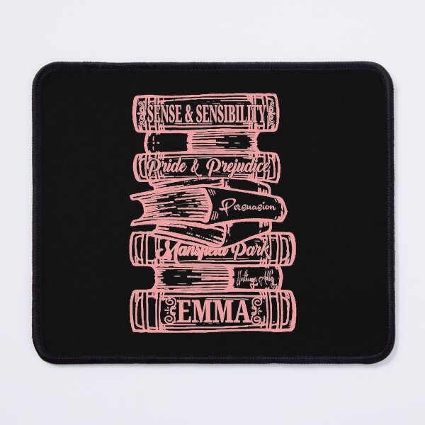 Item preview, Jane Austen Book Stack Pride and Prejudice Literary Quotes Book Club  designed and sold by TopTeeShop.