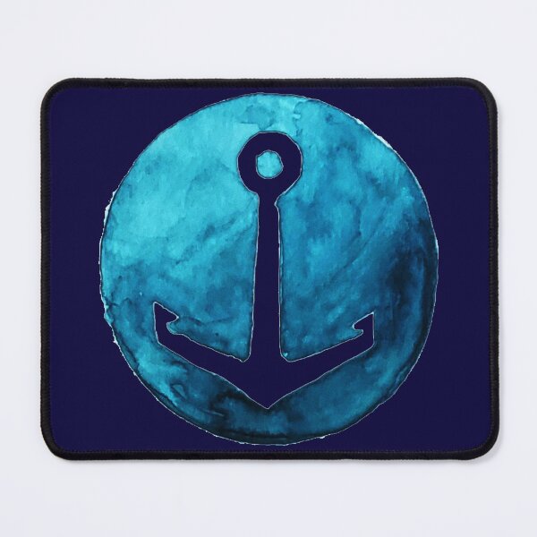 Item preview, Blue Watercolor Anchor designed and sold by arientss.