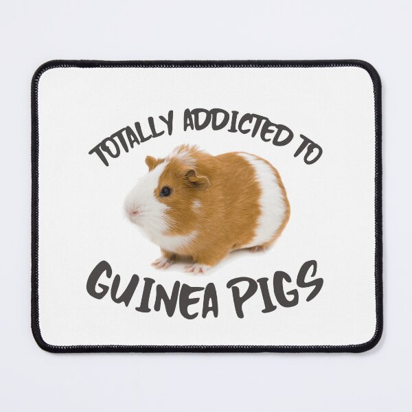 Item preview, Totally Addicted To Guinea Pigs -funny cavy design in black text designed and sold by katiekendall.