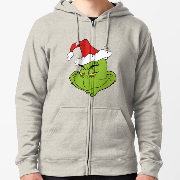 The Grinch Design Zipped Hoodie