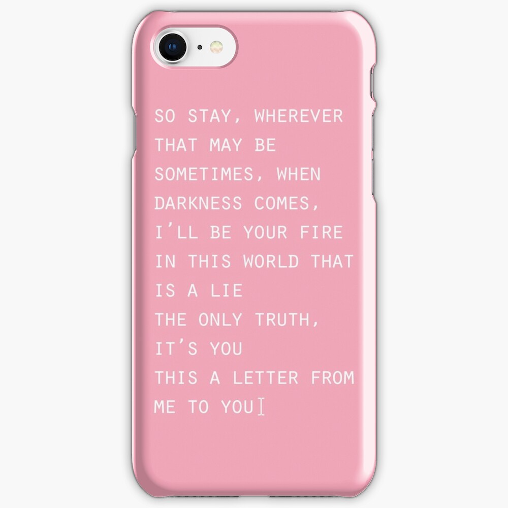 Blackpink Stay Lyrics Iphone Case Cover By Abitofkpop Redbubble