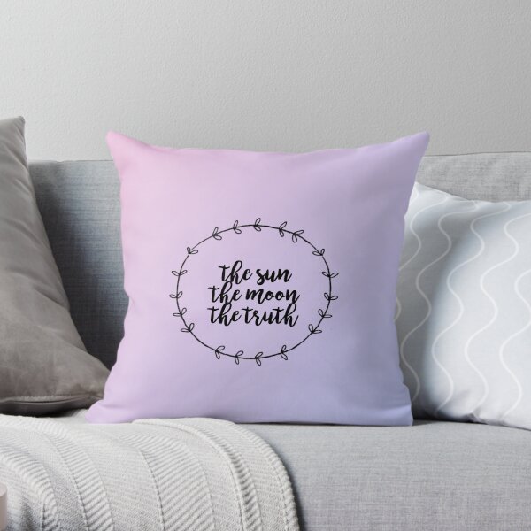THE SUN, THE MOON, THE TRUTH Throw Pillow