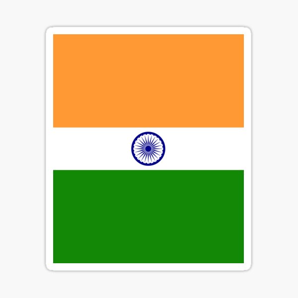 Flag of India, India Flag, Indian Flag, india, indian, flag Sticker