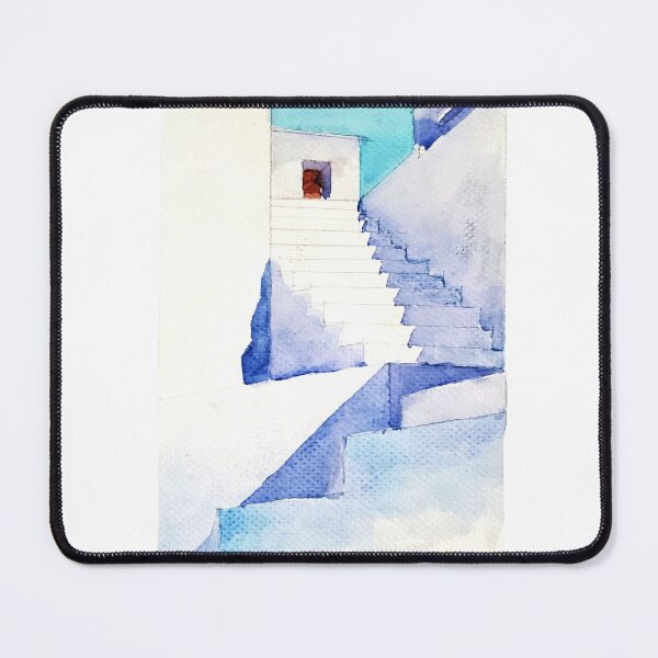 Item preview, Violet Stairs Watercolor Minimalist Artwork Sketch designed and sold by arientss.