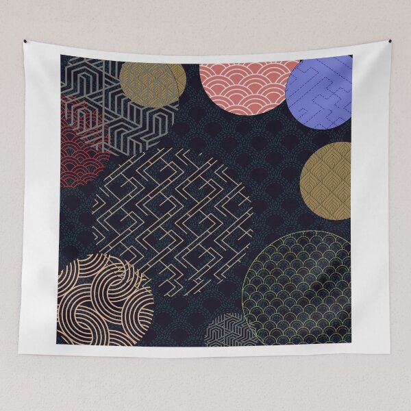 Item preview, shibori composition designed and sold by Kimud.
