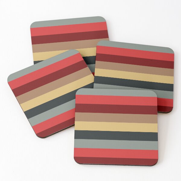 Item preview, Retro Style Christmas Color Cascading Striped Pattern  designed and sold by thecooltable.