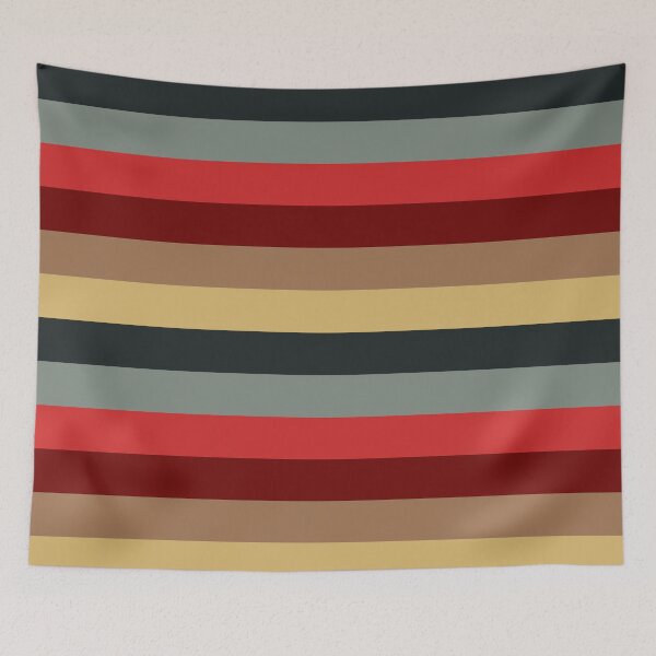 Item preview, Retro Style Christmas Color Cascading Striped Pattern  designed and sold by thecooltable.