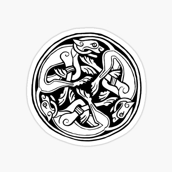 Celtic Art - Dog Triskele Sticker
