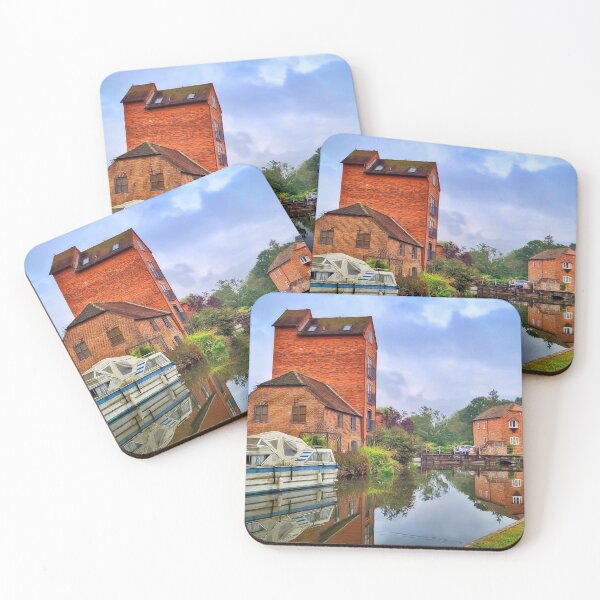 Item preview, Canal Scene with Old Boat, Mill and Reflections designed and sold by KALEIDOSCOPE UK.