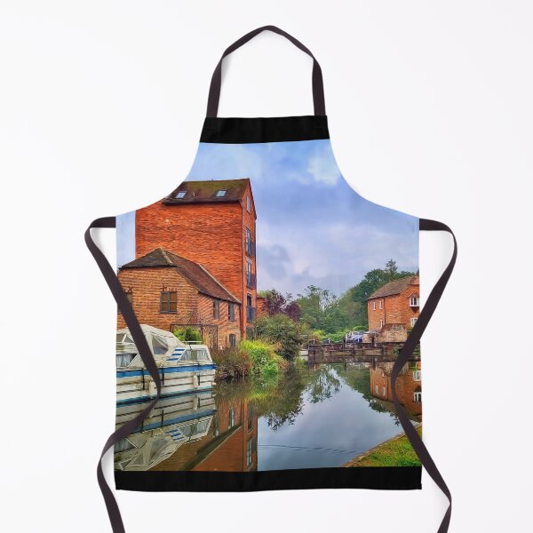 Item preview, Canal Scene with Old Boat, Mill and Reflections designed and sold by KALEIDOSCOPE UK.