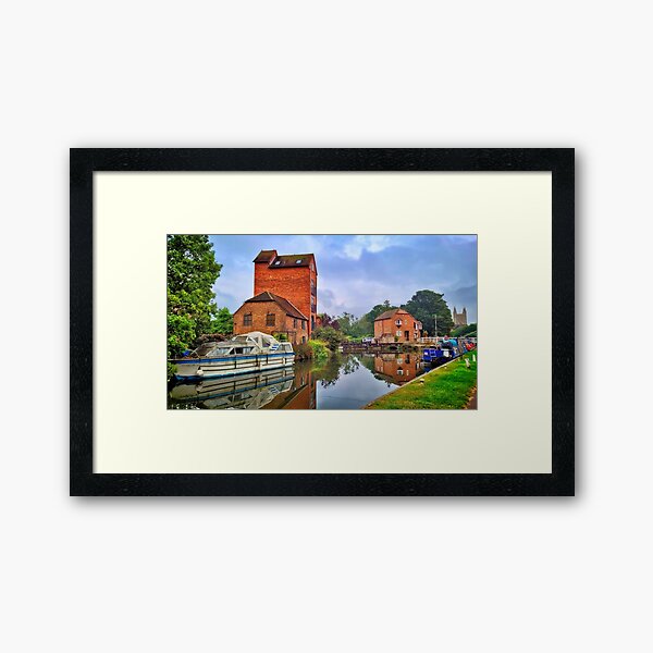 Item preview, Canal Scene with Old Boat, Mill and Reflections designed and sold by KALEIDOSCOPE UK.