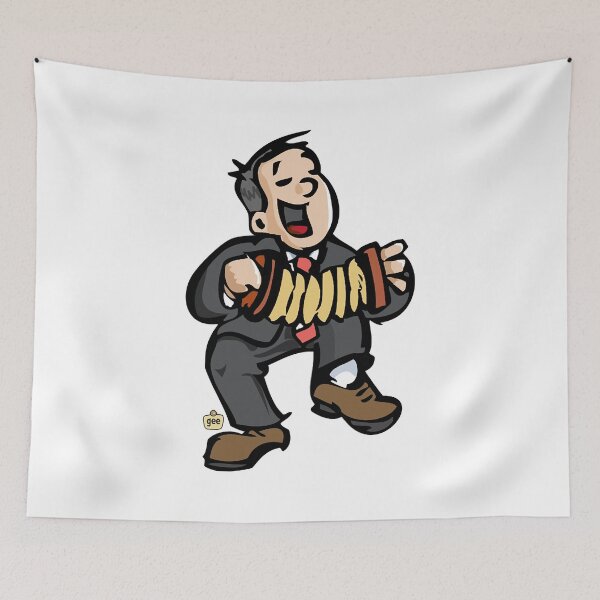 Item preview, Retro Musician Band Squeeze Box Great Mens designed and sold by Misael Keegan.