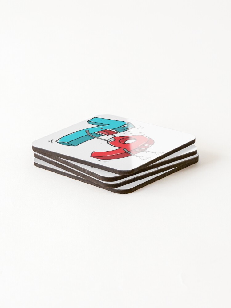 Thumbnail 4 of 5, Coasters (Set of 4), numbers designed and sold by MachineGunK.