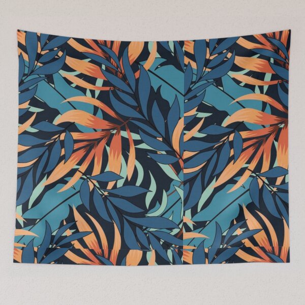 Aperçu de l'œuvre motif de feuilles créée et vendue par Thehecticstore.