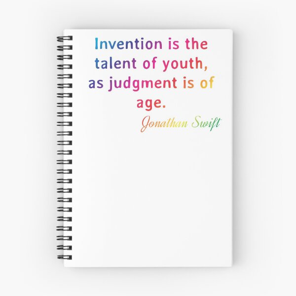 Item preview, Quote. Jonathan Swift: Invention is the talent of youth, as judgment is of age. designed and sold by IuriiVlasenko.