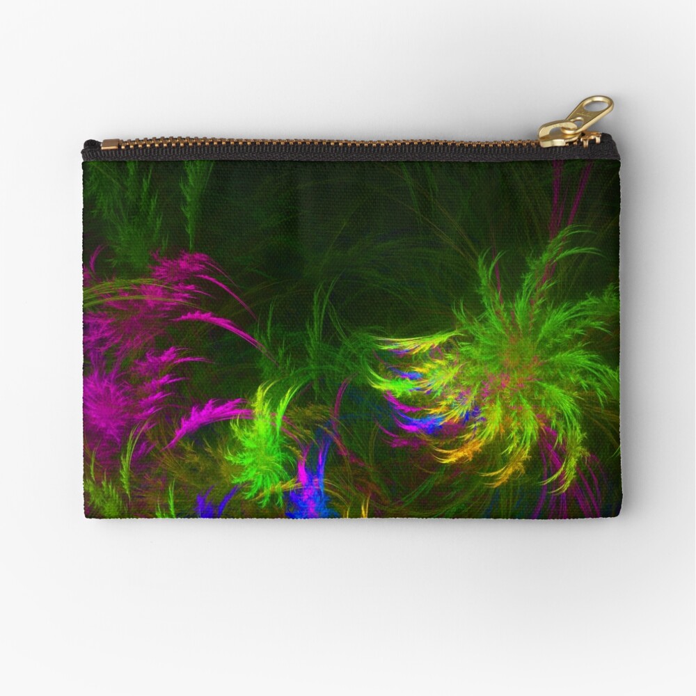Jungle #fractal art 2 Zipper Pouch