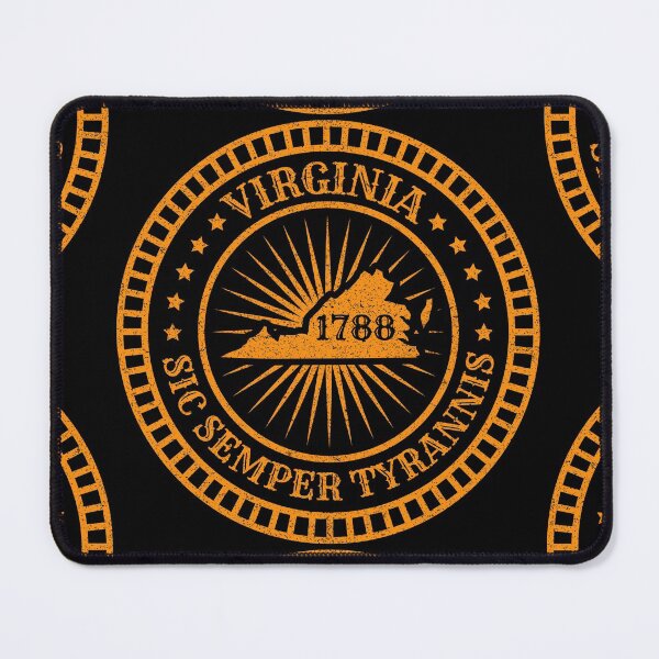 Item preview, Virginia - VA Sic Semper Tyrannis 1788 - Thus Always to Tyrants - US American Motto Slogan Map State designed and sold by Ranggasme.