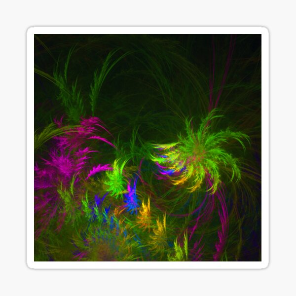 Jungle #fractal art 2 Sticker