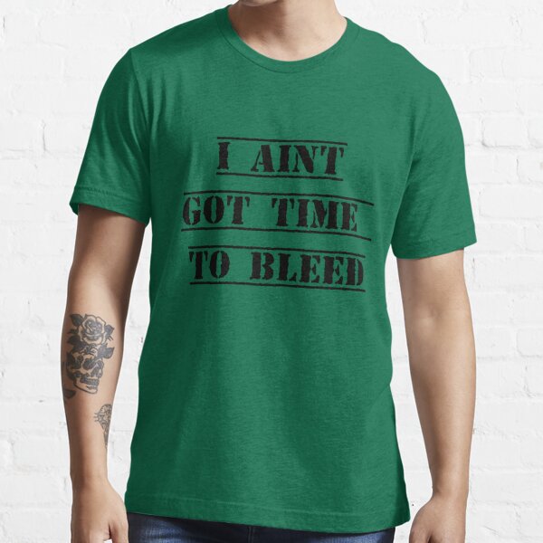  Womens I Ain't Got Time To Bleed V-Neck T-Shirt : Clothing,  Shoes & Jewelry