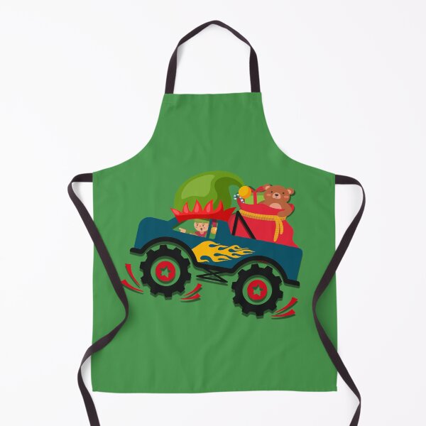 Item preview, Christmas Elf Riding Monster Truck 2 designed and sold by OutofFocusShop.