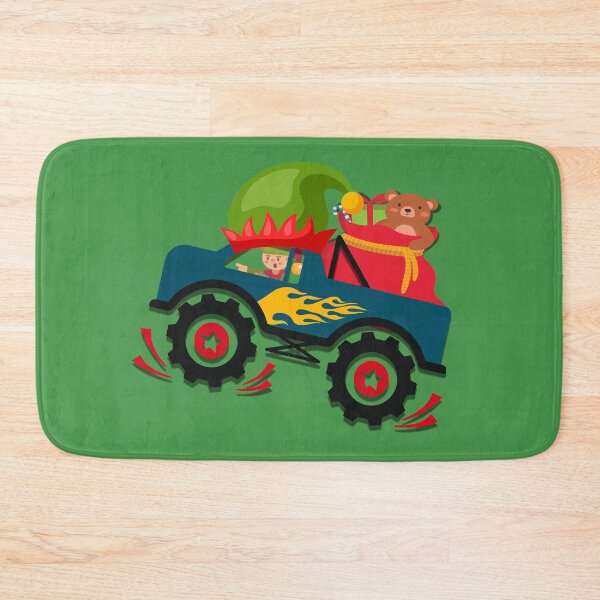 Item preview, Elfo navideño montando un camión monstruo 2 designed and sold by OutofFocusShop.