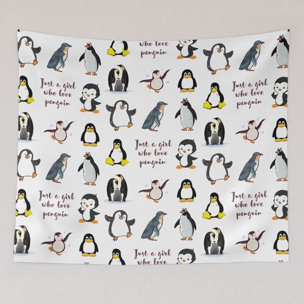 Item preview, Just a Girl Who Loves Penguin designed and sold by infazbdeen.