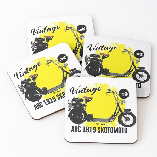 Item preview, VINTAGE MOTORCYCLE | ABC 1919 SKOOTAMOTO 123CC 1 CYL EOI 3105 | BIKER COLLECTION  designed and sold by tamilstickers.