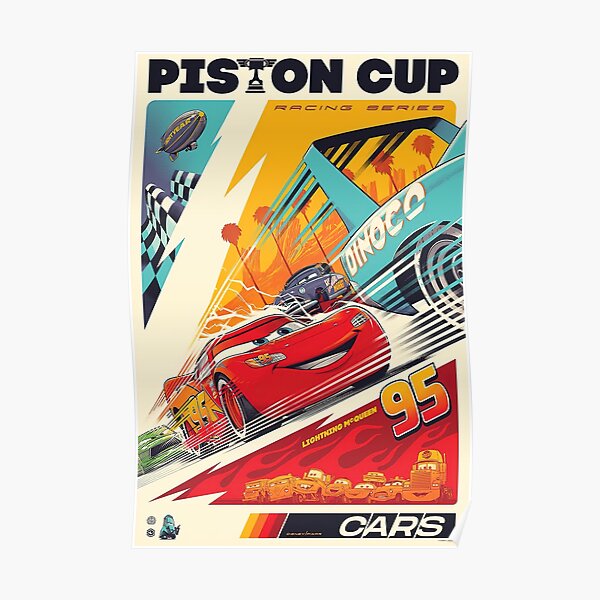 Piston Cup cartoon Poster