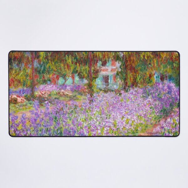 Artist's Garden at Giverny, 1900 by Claude Monet Desk Mat