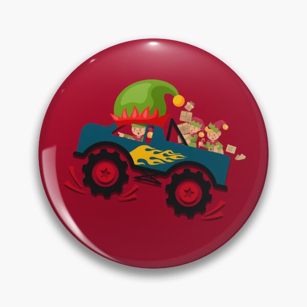 Item preview, Christmas Elf Riding Monster Truck 3 designed and sold by OutofFocusShop.