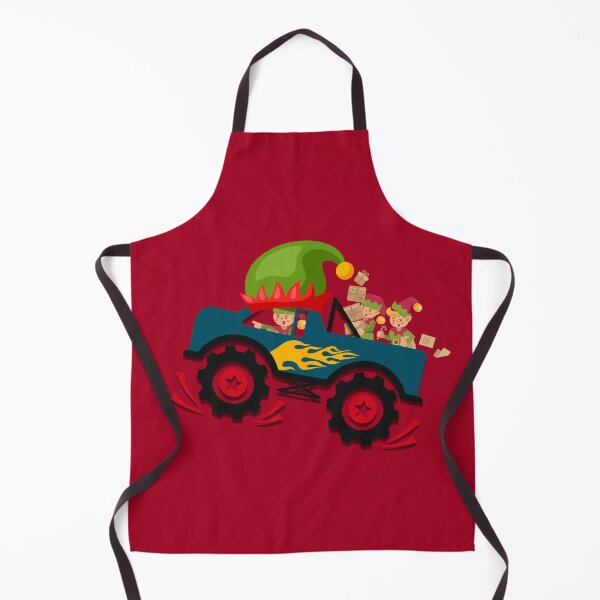 Item preview, Christmas Elf Riding Monster Truck 3 designed and sold by OutofFocusShop.