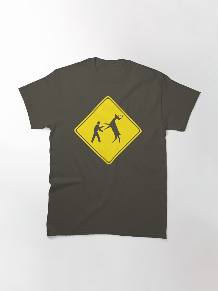 Alternate view of Cross Deer Crossing Classic T-Shirt