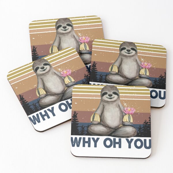 Item preview, Eff You See Kay Why Oh You Funny Vintage Sloth Yoga Lover designed and sold by tranminhthuan19.