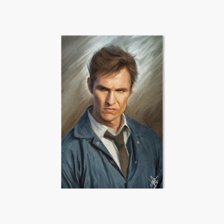 Rustin Cohle - Oil on Canvas Painting Art Board Print