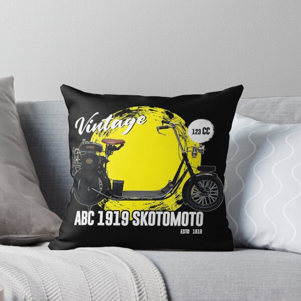 Item preview, VINTAGE MOTORCYCLE | ABC 1919 SKOOTAMOTO 123CC 1 CYL EOI 3105 | BIKER COLLECTION | BLACK designed and sold by tamilstickers.