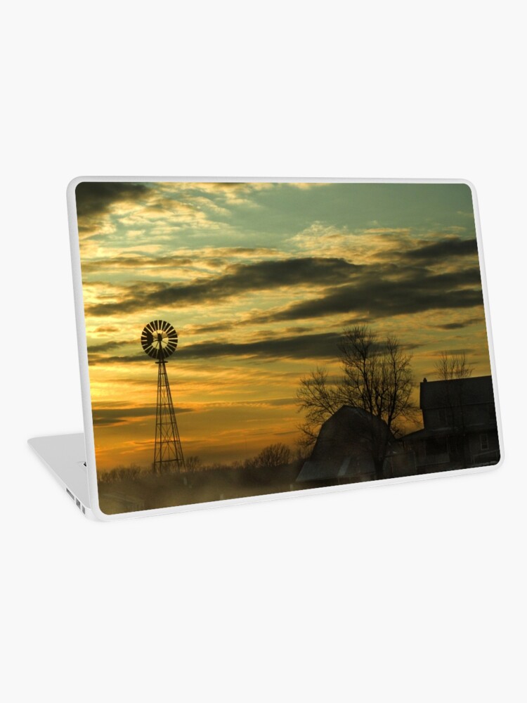 Thumbnail 1 of 2, Laptop Skin, Silhouettes of a Simple LIfe designed and sold by believer9.