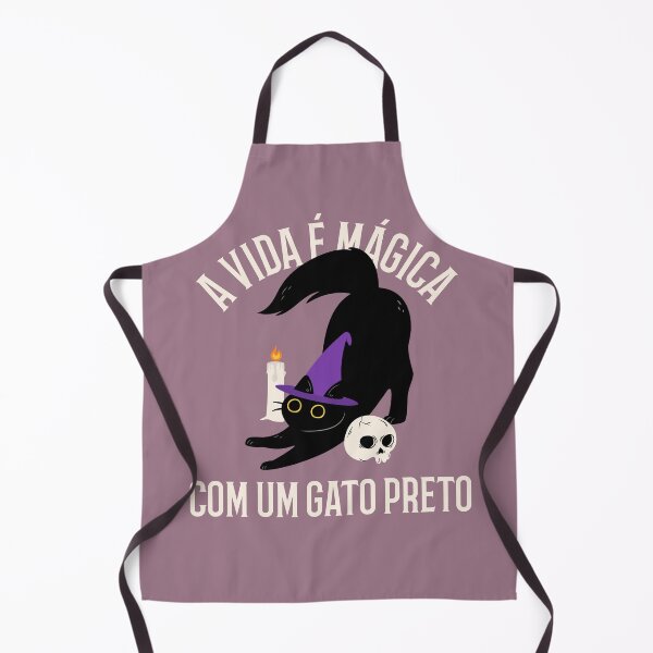 Item preview, A VIDA É MÁGICA COM UM GATO PRETO designed and sold by AladdinMktgs.