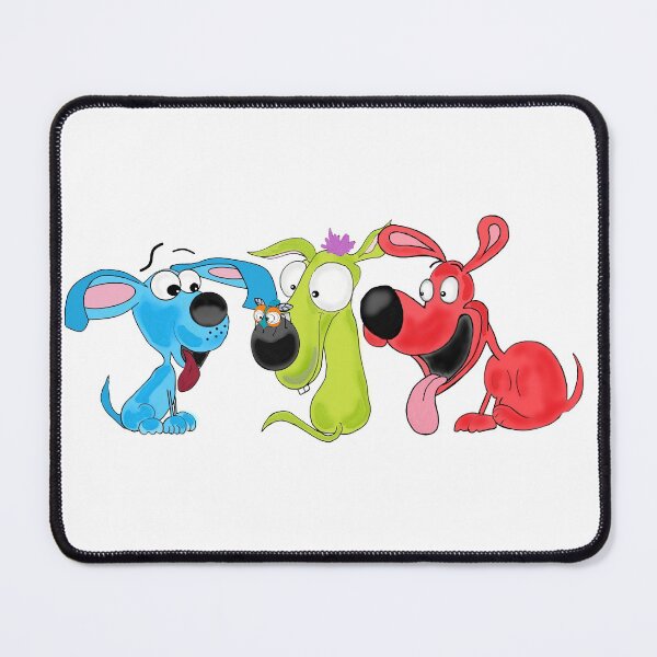 Three Funny Dogs and a Fly Mauspad