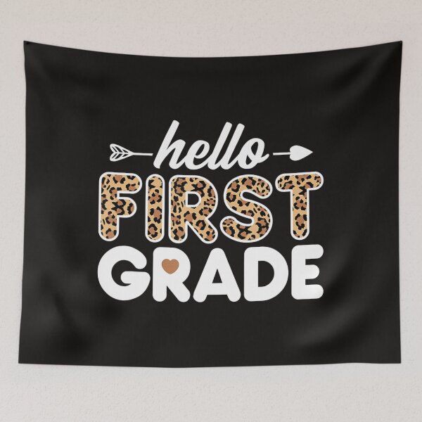 Item preview, Hello 1St Grade Leopard Print First Grade Teacher Boys Girls  designed and sold by MoranTyler969.