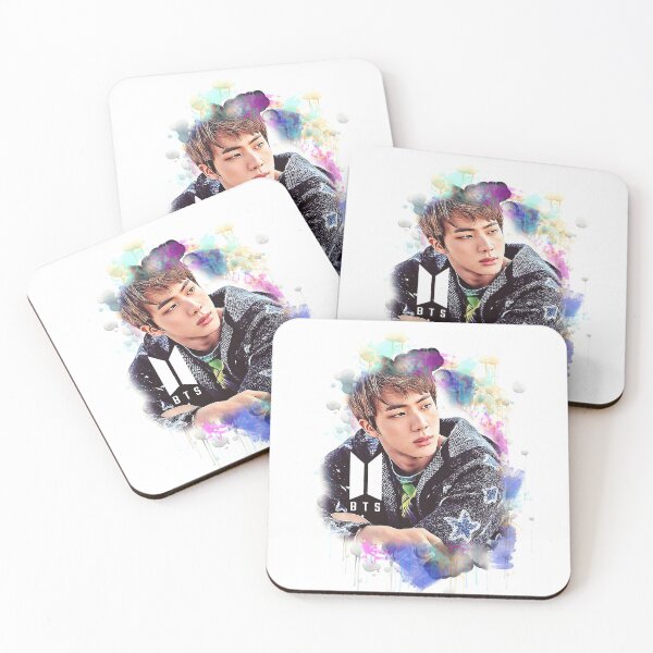 Item preview, BTS Jin Kim Seokjin colorful art designed and sold by Lajibolalaa.