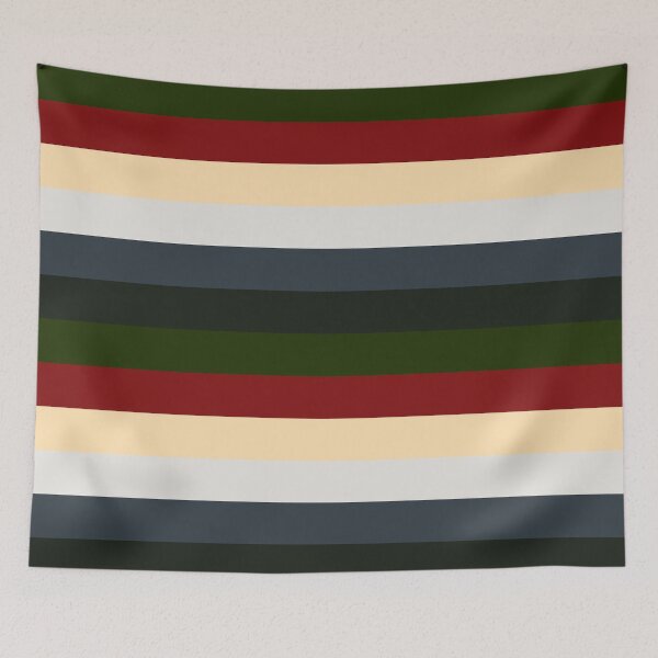 Item preview, Retro Style Christmas Color Cascading Striped Lines designed and sold by thecooltable.