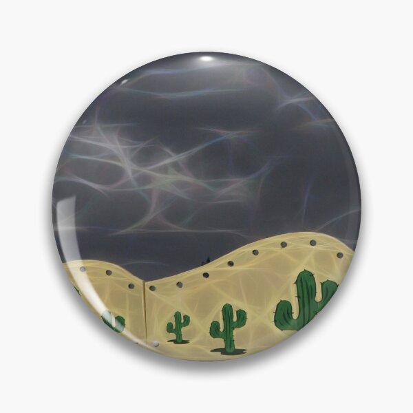 Item preview, very black rain filled sky with a few stylized cactus plants designed and sold by mister-john.