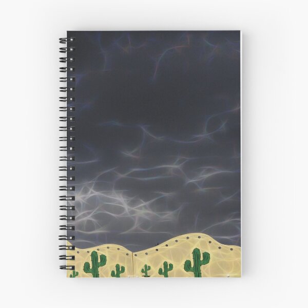 Item preview, very black rain filled sky with a few stylized cactus plants designed and sold by mister-john.