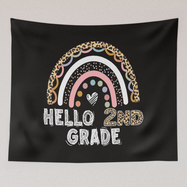 Item preview, Hello 2Nd Grade Leopard Rainbow Back To School Teacher Girls  designed and sold by MoranTyler969.