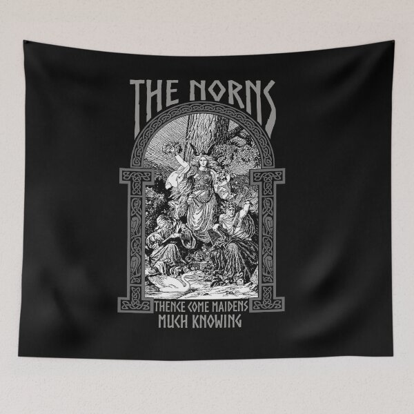 Item preview, The Norns, Thence Come Maidens Much Knowing, Norse Mythology, Vikings, Viking Gift designed and sold by Proverbial Wisdom Design.