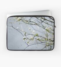 ~white on grey 1~ Laptop Sleeve
