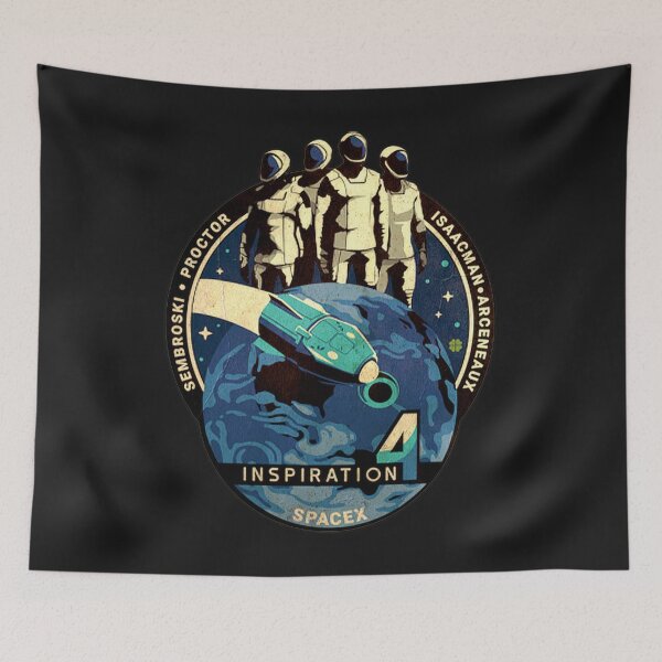Item preview, SpaceX Inspiration4 insignia - vintage look designed and sold by trendistudio.