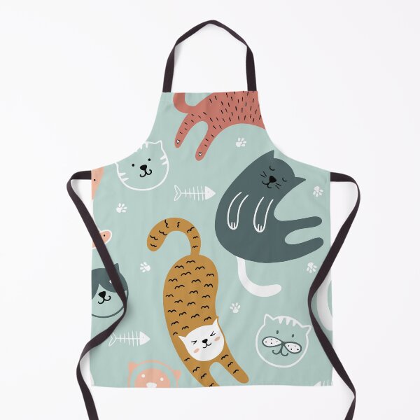 Item preview, Cat At Ease Seamless Pattern designed and sold by Dream Bloom Gallery.