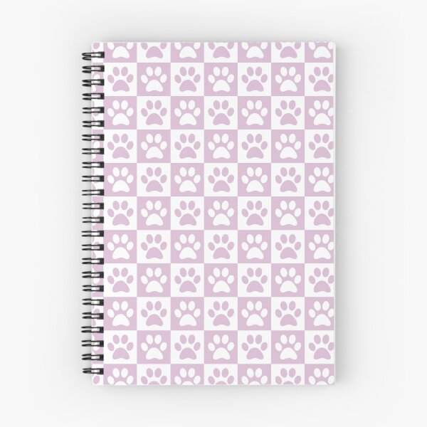 Item preview, Checkered light lavender and white dog paw print pattern 3 | Cute Gifts for dog mom, dog dad, dog lover and dog owner  designed and sold by Violet Treasures.